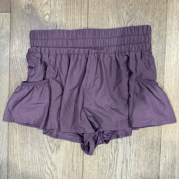 FP Movement by Free People Pants - FP Movement by Free People Mauve Athletic Shorts